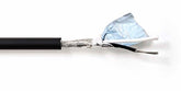 AMSB 22AWG 2C Shielded Cable Wire (UL2464) - Highly Flexible Str TC, PVC Ins, OS+TC BRD, PVC JKT for CNC Machine, Stepper Motor, VFD Spindle