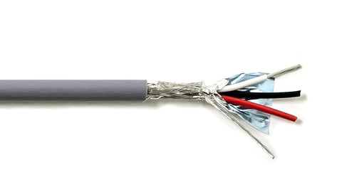 AMESB 20AWG 3C Shielded Cable Wire (UL2464) - Flexible Str TC, PVC Ins, OS+Drain+TC BRD, PVC JKT for CNC Machine, Stepper Motor, VFD Spindle